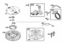 Flywheel Screen Fan Elect Diagram and Parts List for 42C777-1237-01  Briggs and Stratton Engine